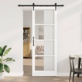 Ușa glisantă vidaXL cu set de hardware &#039;ORKDAL&#039;Alb 83x232 cm