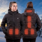Geaca Femei cu Incalzire W-TEC HEATborg Lady - Negru, XL, inSPORTline