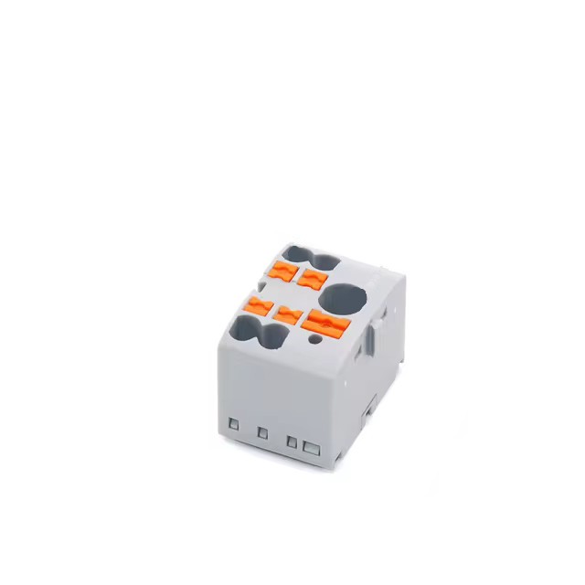 Conectori 225-6-4 PTFIX 2.5mm pe sina DIN