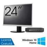 Pachet Calculator Refurbished HP EliteDesk 800 G2 Mini PC, Intel Core i7-6700T 2.80 - 3.60GHz, 16GB DDR4, 512GB SSD + Monitor 24 Inch + Windows 10 Hom