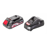 Set incarcator si acumulator pentru RDP-R20 Raider, 2 Ah, 20 V, LED