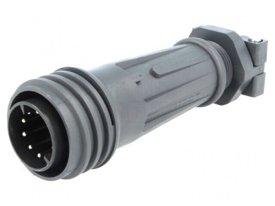 Conector Circular Mufă Tată 10 PIN-uri Alamă foto