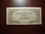 BURMA / OC. JAPONIA 10 CENTI 1942 UNC