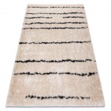 Covor FLUFFY 2371 shaggy dunga - kr&eacute;m / antracit, 180x270 cm, Dreptunghi, Poliester