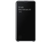 Husa Samsung Galaxy S10e Clear View Cover Originala, Protectie Anti-Zgarieturi, Anti-Soc, Negru