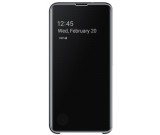 Husa de protectie Samsung S10 e clear view cover black, Negru, Plastic