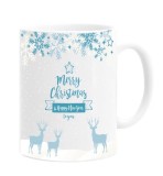Cana alba personalizata &quot;merry christmas &amp; happy new year to you&quot;, INOVATIX&reg;. 330ml, Oem