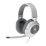 Casti gaming cu microfon Corsair HS55 Surround, Dolby Audio 7.1, conector USB &amp; 3.5mm, Alb