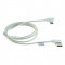 1m Cablu de date USB TIP C (USB-C) la USB conector la 90 de grade Culoare Alb