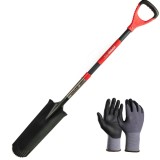 Set harlet, cazma, ingust, varf zimtat, maner fibra sticla, 128 cm, cu manusi, RedShark, Strend Pro