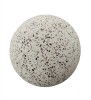 Bolard alb din beton sferic cu piatra naturala 32 cm