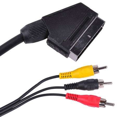 Cablu scart-3rca 1.5m