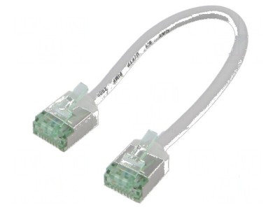 Cablaj U/FTP Cat 8.1 0,15m LSZH gri 32AWG foto