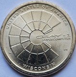 1 Dollar 2026 USA, Wisconsin, Innovation, Cray-1 supercomputer., unc, lit.P/D