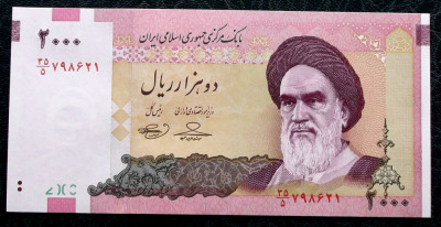 Iran 2000 2.000 Rials 2013 UNC necirculata ** foto