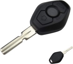 Carcasa cheie auto Techstar cu 3 butoane si lama 4 piste pentru BMW &ndash; compatibila E46, E39, E60, X3, X5