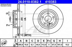 Disc frana MERCEDES GLA-CLASS (X156) (2013 - 2016) ATE 24.0110-0382.1 foto