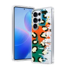 Husa pentru samsung galaxy s24 ultra, atasare magnetica, magsafe, pattern skin 49, clear foto