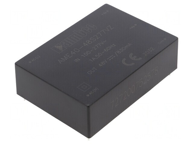 Convertor AC/DC 40W 48VDC AME40-48S277VZ