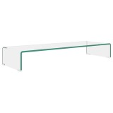 Cumpara ieftin Stand TV/Suport monitor sticla transparenta 90x30x13 cm