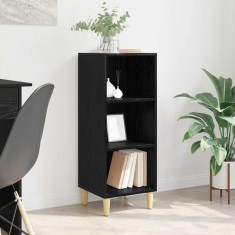 vidaXL Bufet Stejar negru 32.5 x 34.5 x 90 cm Lemn compozit