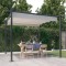 Gossi pavilion gradina, acoperis retractabil, crem, 3x3 m