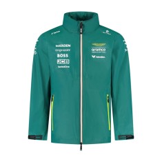 Aston Martin geacă de bărbați Rain official Teamline Replica green F1 Team 2025 - L