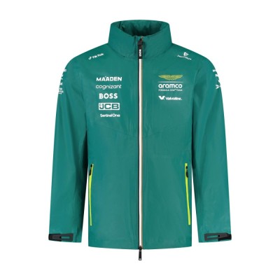 Aston Martin geacă de bărbați Rain official Teamline Replica green F1 Team 2025 - XXL foto