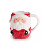 Cana Mos Craciun ceramica multicolora &Oslash; 10 cm x 10,5 H, 500 ml