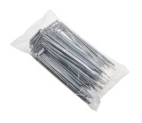 Ancoră multiplă pentru sol, metal &icirc;n U, galvanizat, 50 bucăți