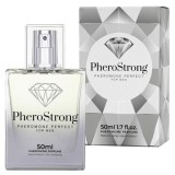 Parfum cu feromoni PHEROSTRONG Perfect, pentru bărbați, note de piper roz, ananas și vanilie, 50 ml (gri)