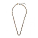 Colier cu lant din oțel placat cu aur, două culori, lungime 54,5 cm DX1355931