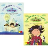 Set 2 caiete Limba si literatura romana pentru vacanta: Ce poti face cu o carte in vacanta, clasele 5, 6 - Ioana Nanu, Marilena Serban
