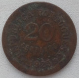 Moneda Portughalia - 20 Centavos 1925, Europa