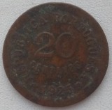 Moneda Portughalia - 20 Centavos 1925