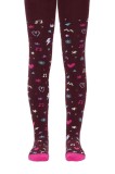 Ciorapi copii din bumbac flaușați cu model, Conte Kids Sof-Tiki 518, 116-122 (18), Nero