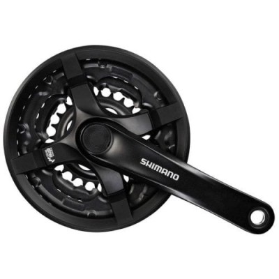 Angrenaj Shimano AFCTY501C244CLB, 24/34/42T, brate 170 mm, inel negru Ultimate FactoryBikes foto