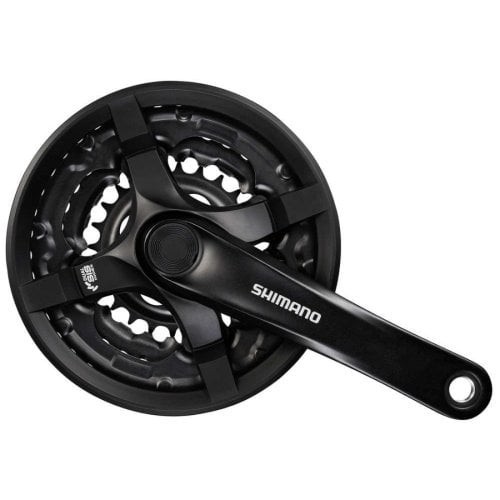 Angrenaj Shimano AFCTY501C244CLB, 24/34/42T, brate 170 mm, inel negru Ultimate FactoryBikes