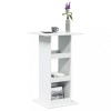 VidaXL Masă de bar cu depozitare, alb, 60x60x102 cm, lemn prelucrat 854328