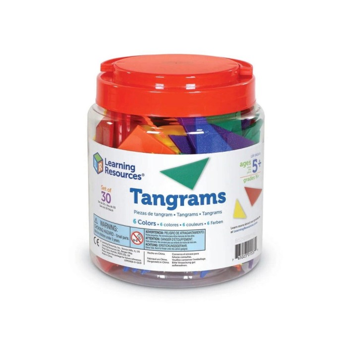 Tangram in 6 culori
