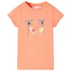 Tricou pentru copii, piersică, 116, vidaXL