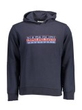 Hanorac barbati, cu imprimeu cu logo, Regular fit, Bleumarin (Marime: 2XL)
