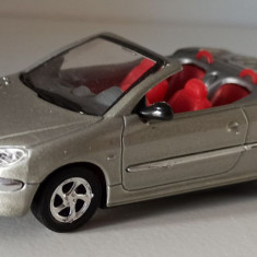 Macheta Peugeot 206 Cabriolet 1999 silver - Solido/Hachette 1/43