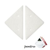 Lavete pentru stergatorul magnetic de geam triunghiular, set de 2