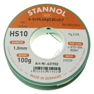 FLUDOR FARA PLUMB 1,00MM/100GR, STANNOL 631902 STANNOL foto