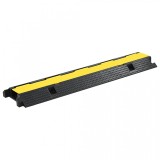 Cumpara ieftin Rampă de protecție cabluri, 1 canal, cauciuc 100 cm, vidaXL
