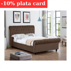 Pat Silver 140x200 cm Tapitat Catifea Maro Somiera Inclusa