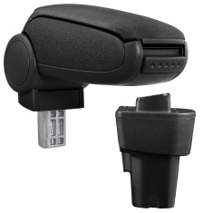 [pro.tec] Marca specifica pentru cotiera auto Kia Picanto 2 - cotiera auto - cu compartiment pentru depozitare - tesatura - negru HausGarden Leisure foto