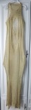 ROCHIE LUNGA SEXY AURIE CLUB EVENIMENTE MONDENE SEDINTE FOTO, Maxi, XL, Auriu