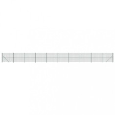Gard plasa de sarma cu bordura, verde, 1,4x25 m